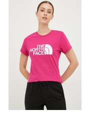 Bluzka t-shirt bawełniany kolor fioletowy - Answear.com The North Face