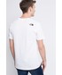 T-shirt - koszulka męska The North Face t-shirt bawełniany Easy kolor biały z nadrukiem