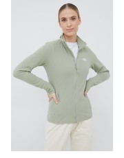 Bluza bluza sportowa 100 Glacier damska kolor zielony gładka - Answear.com The North Face