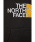 Bluza The North Face bluza bawełniana dziecięca kolor szary z kapturem z aplikacją