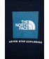 Bluza The North Face bluza bawełniana dziecięca kolor granatowy z nadrukiem
