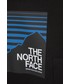 Bluza The North Face Bluza bawełniana dziecięca kolor czarny z kapturem z nadrukiem