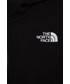 Bluza The North Face bluza dziecięca kolor czarny z kapturem z aplikacją