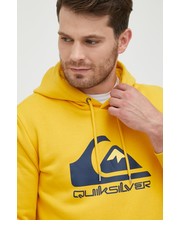 Bluza męska bluza męska kolor żółty z kapturem z nadrukiem - Answear.com Quiksilver
