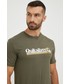 T-shirt - koszulka męska Quiksilver t-shirt bawełniany kolor zielony z nadrukiem