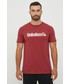 T-shirt - koszulka męska Quiksilver t-shirt bawełniany kolor czerwony z nadrukiem
