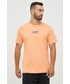 T-shirt - koszulka męska Quiksilver t-shirt męski kolor pomarańczowy z nadrukiem