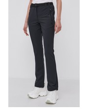 Spodnie Spodnie damskie kolor szary proste high waist - Answear.com Cmp