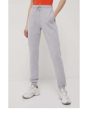 Spodnie spodnie damskie kolor szary gładkie - Answear.com Cmp
