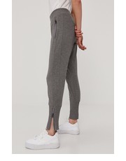 Spodnie Spodnie damskie kolor szary gładkie - Answear.com Cmp