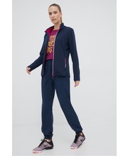 Spodnie spodnie damskie kolor granatowy proste high waist - Answear.com Cmp