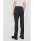 Spodnie Cmp spodnie outdoorowe damskie kolor czarny proste medium waist