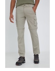 Spodnie męskie spodnie outdoorowe męskie kolor beżowy proste - Answear.com Cmp