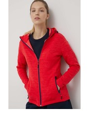 Bluza bluza damska kolor czerwony z kapturem melanżowa - Answear.com Cmp