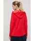 Bluza Cmp bluza damska kolor czerwony z kapturem melanżowa