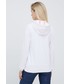Bluza Cmp bluza damska kolor biały z kapturem gładka