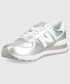 Sneakersy New Balance buty WL574LA2 kolor srebrny