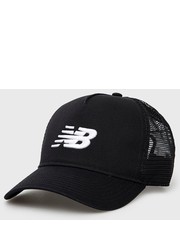 Czapka czapka LAH01001BK kolor czarny z aplikacją - Answear.com New Balance