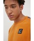 Bluza męska New Balance bluza męska kolor pomarańczowy z aplikacją