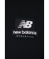 Bluza męska New Balance bluza bawełniana MT21551BK męska kolor czarny z kapturem melanżowa