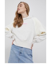 Bluza bluza damska kolor beżowy z kapturem wzorzysta - Answear.com New Balance