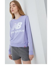 Bluza bluza WT03551VVO damska kolor fioletowy z nadrukiem - Answear.com New Balance
