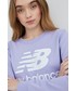 Bluza New Balance bluza WT03551VVO damska kolor fioletowy z nadrukiem