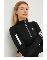 Bluza bluza do biegania Heat Grid damska kolor czarny z nadrukiem - Answear.com New Balance