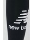 Legginsy New Balance legginsy damskie kolor czarny z nadrukiem