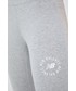 Legginsy New Balance legginsy WP21800AG damskie kolor szary melanżowe