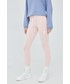 Legginsy New Balance legginsy WP21556PIE damskie kolor różowy gładkie