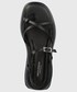 Sandały Vagabond sandały skórzane COURTNEY damskie kolor czarny na platformie