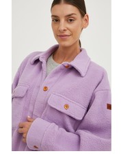 Koszula koszula damska kolor fioletowy relaxed - Answear.com Roxy