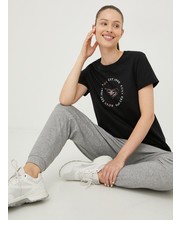 Bluzka t-shirt bawełniany kolor czarny - Answear.com Roxy