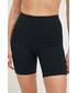 Spodnie Roxy szorty treningowe Sublime Sunshine damskie kolor czarny gładkie high waist