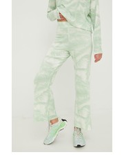 Spodnie spodnie damskie kolor zielony dzwony high waist - Answear.com Roxy