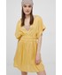 Sukienka Roxy sukienka kolor żółty mini rozkloszowana