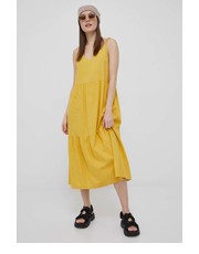 Sukienka sukienka kolor żółty midi oversize - Answear.com Roxy