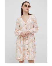 Sukienka sukienka kolor beżowy mini rozkloszowana - Answear.com Roxy