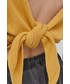 Sweter Roxy sweter damski kolor żółty