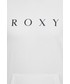 Bluza Roxy bluza damska kolor biały z kapturem z nadrukiem