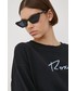 Bluza Roxy bluza damska kolor czarny z aplikacją