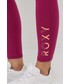Legginsy Roxy legginsy treningowe damskie kolor różowy z nadrukiem