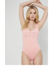 Strój kąpielowy jednoczęściowy strój kąpielowy Multi Logo kolor różowy miękka miseczka - Answear.com Nike