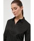 Koszula Guess koszula damska kolor czarny slim z kołnierzykiem klasycznym