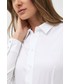 Koszula Guess koszula damska kolor biały slim z kołnierzykiem klasycznym