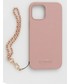 Etui pokrowiec saszetka Guess etui na telefon iPhone 12 Pro Max 6,7 kolor różowy