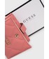 Portfel Guess portfel damski kolor różowy