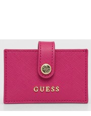Portfel etui na karty damski kolor różowy - Answear.com Guess