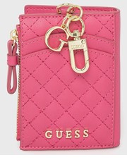 Portfel etui na karty damski kolor różowy - Answear.com Guess